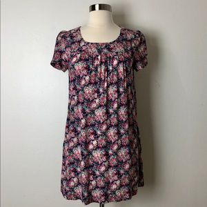 Floral Babydoll Tunic Dress Top